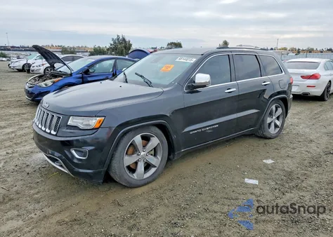 2014 Jeep Grand Cherokee Overland z USA, uszkodzony, nr VIN 1C4RJFCM4EC521167